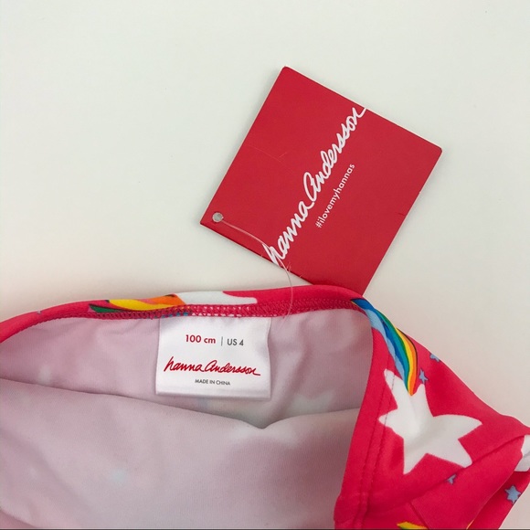 NEW Hanna Andersson Rainbow Stars Swimsuit top - Picture 5 of 6